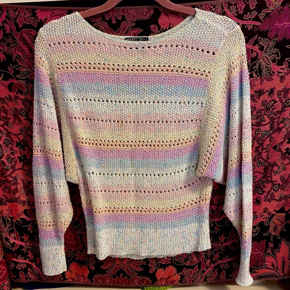 VINTAGE KNIT PASTEL SWEATER - Picture 1 of 5